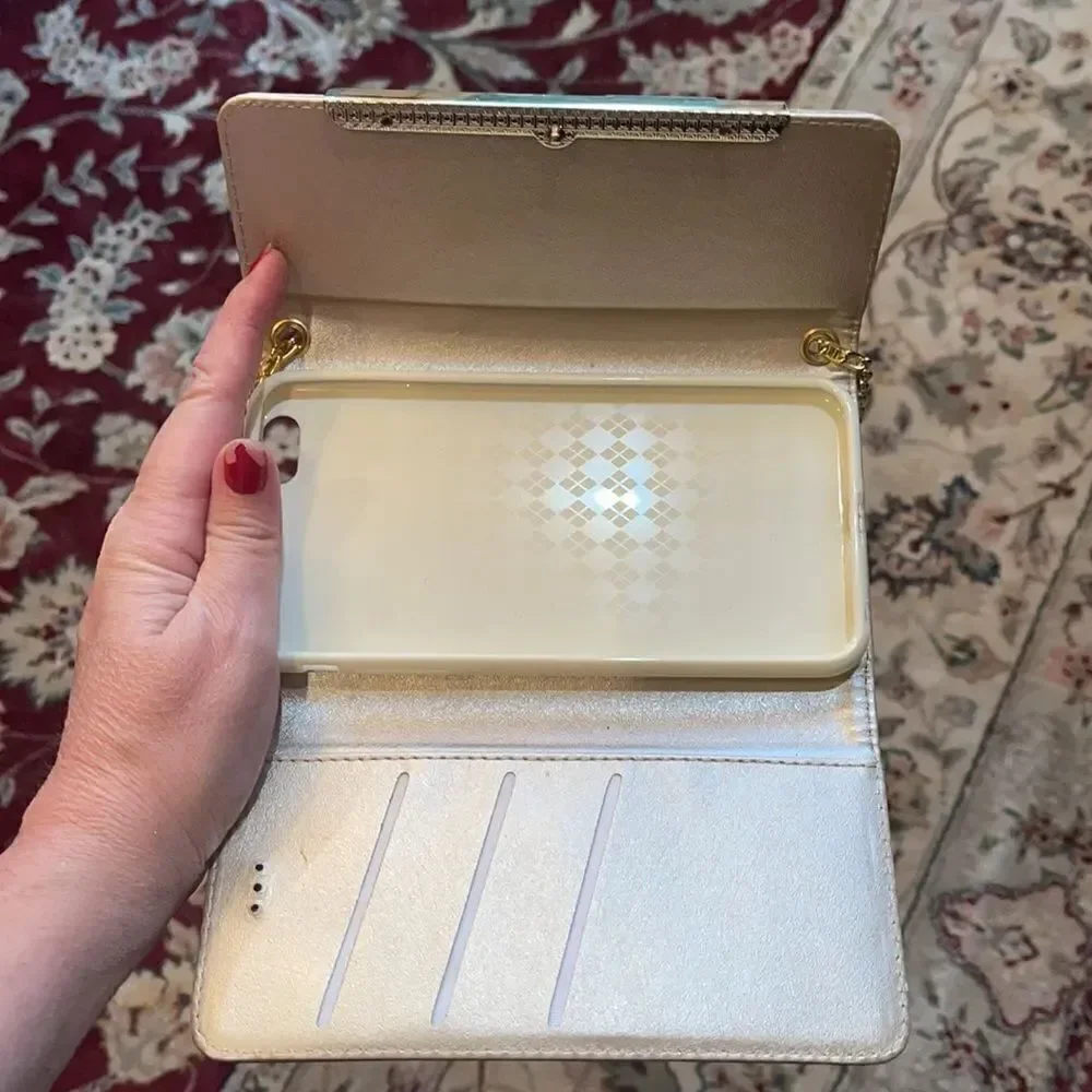 PHONE CLUTCH Wallet with Chain Jewel Strap!